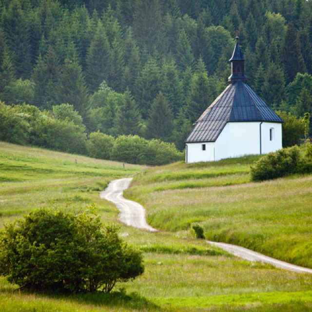 Der Bach Loški potok